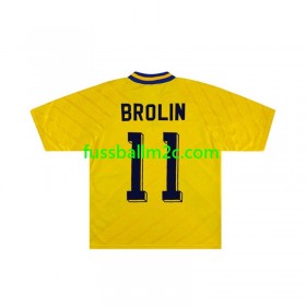 Fußballtrikots Schweden Brolin 11 Retro Heim Trikotsatz 1994